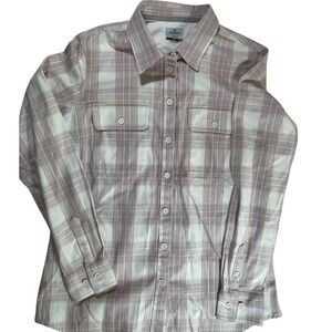 Ridgecut Flannel Shirt Womens Pink Plaid Button Up Long Sleeve Casual Small